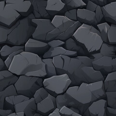 Patr&oacute;n Textura de Pared o suelo de roca enlosable sin bordes estilo para videojuegos