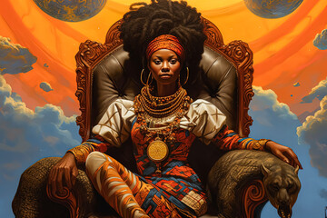 woman wearing tribal paint on her face