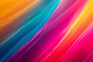 Fotobehang LGBTQ+ pride paper colorful vintage design, retro patterns. Rainbow vibrant backdrop. Decoration banner blend of colors and shapes blank backdrop, celebrating pride, lgtbq, gay, lesbian and diversity. © Leo