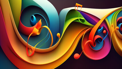 modern multicolor background, abstract wave structure, organic sound relief