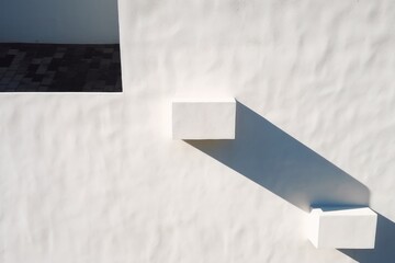 White wall with shadows on it