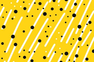 Yellow diagonal dots and dashes seamless pattern 