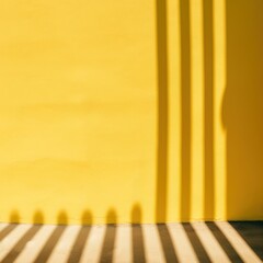 Yellow wall with shadows on it