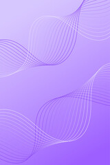 Fototapeta premium Abstract background with waves for banner. Standart poster size. Vector background with lines. Element for design. Purple gradient. Brochure, booklet. Summer, spring, holiday