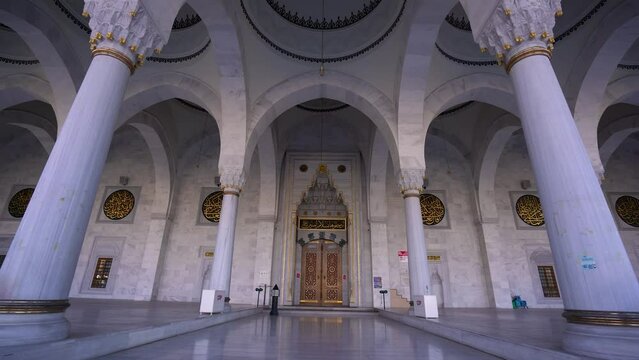 Melike Hatun Mosque is a mosque in Ankara, Turkey 4K