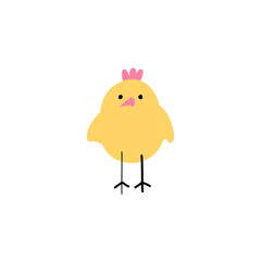 cute yellow chick