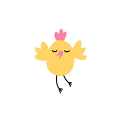 cute yellow chick