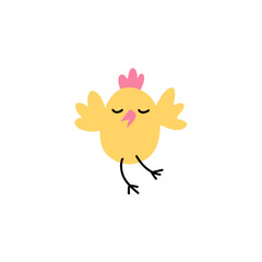 cute yellow chick