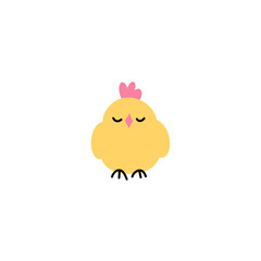 cute yellow chick