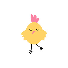 cute yellow chick