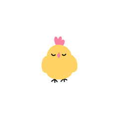 cute yellow chick