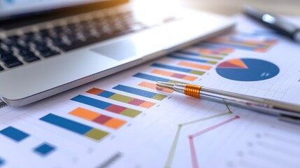 Financial paper charts