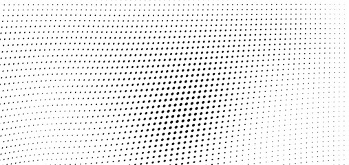 Abstract halfton texture in black and white. Background of black dots on white. A blank for your design - obrazy, fototapety, plakaty