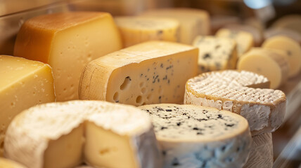 Close-up of cheese on the counter