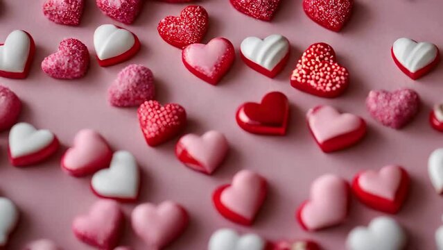 heart shaped candies
