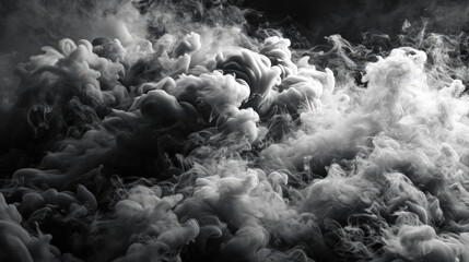 Black smoke background with cloudy effect