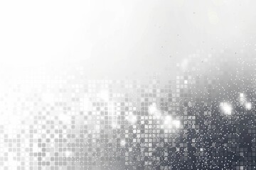 a white pixelated background with dots in the style of light silver and gray Generative AI