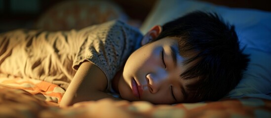 Sleep-deprived youth battling insomnia, sleep disorders.