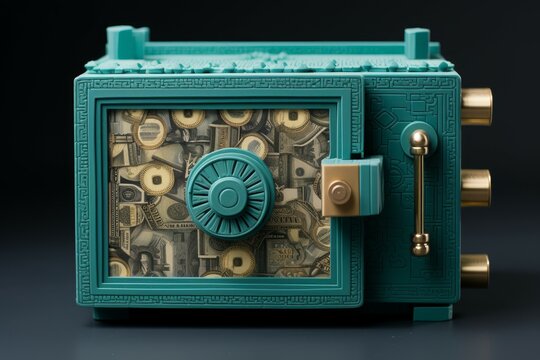 Trustworthy Money security bank. Cyber money. Generate Ai