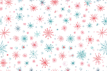 Seamless Pastel Christmas New Year Pattern