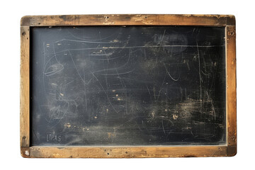 Black wooden board isolated transparent background. PNG Format.