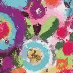 Oil paintings and various flowers, roses, peonies, chrysanthemums, and other beautiful things