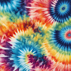 Batik texture background. Abstract colourful tie dye textile texture background. Retro, hippie and boho style - obrazy, fototapety, plakaty