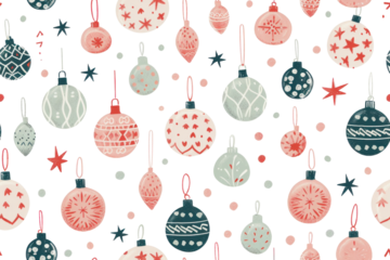 Festive Pastel Christmas Pattern Design