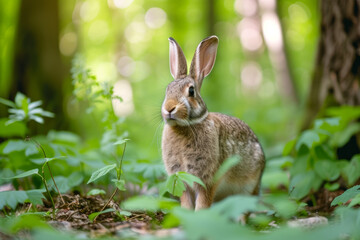 Obraz premium Woodland Rabbit