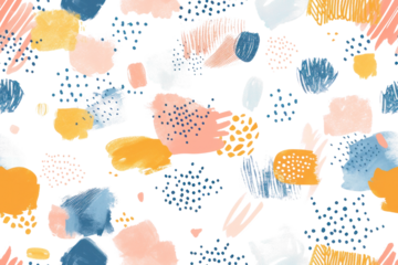 Seamless Pastel Morning Pattern for Design