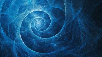Fototapeta premium abstract blue lines in a space background Generative AI