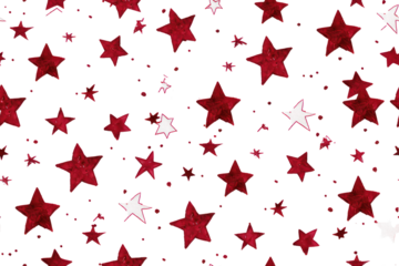Pastel Starry Pattern on Transparent