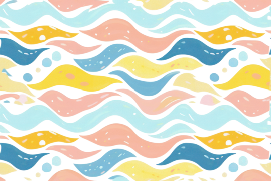 Pastel Summer Pattern with Seamless Design