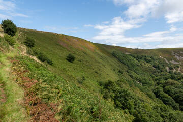 Landscape photo of the Doone valley in Exmoor