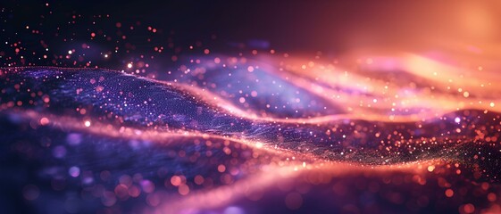 Obraz premium Purple background in Digital Art with Light Gradient and Vibrant Colors