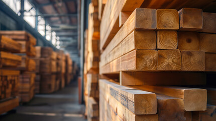 Wood warehouse.