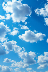 beautiful blue sky with clouds