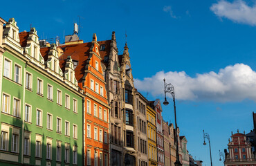 Cityscape panorama of the Old Town, Wroclaw, Poland