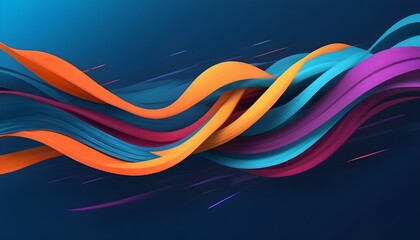 Modern abstract high-speed movement. Colorful dynamic motion on blue background. Movement sport pattern for banner or poster design background concept.