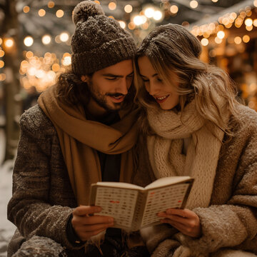 couple reading a book