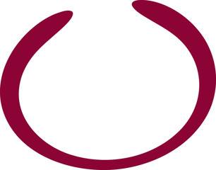 Round frame illustration. Abstract circle frame hand drawing design element