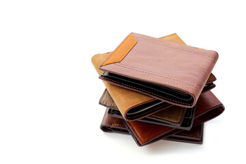 Wallets on a white background.