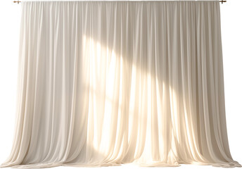 white curtain on light
