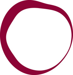 Round frame illustration. Abstract circle frame hand drawing design element