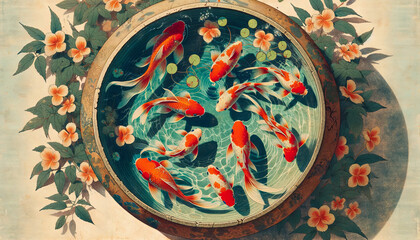 浮世絵（Ukiyoe）／金魚