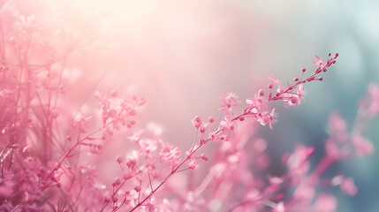 Naklejka premium Beautiful flower blossom pale background wallpaper for text and presentations, flower texture, floral design, pale colored background wallpaper for presentation