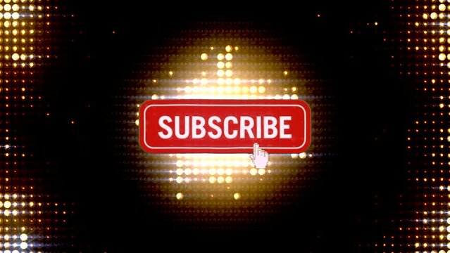 Animated pulsating subscribe button