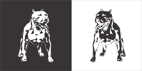 Illustration vector graphics of dog icon