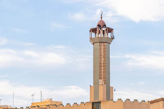Minaret on a mosque in Unaizah.