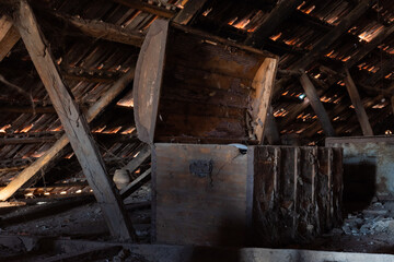 Old treasure chest in the attic